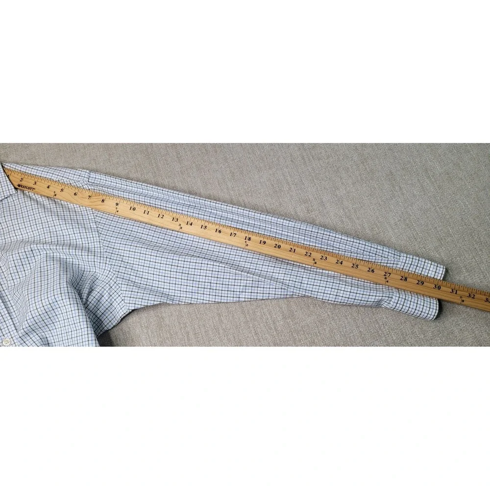 Polo Ralph Lauren Button Down Shirt Mens‎ 15.5 Blue Check Regent Classic Fit